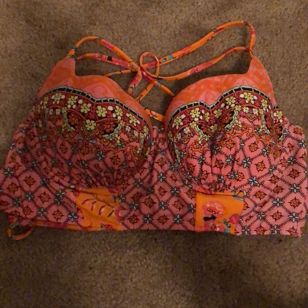 Swim top crop top